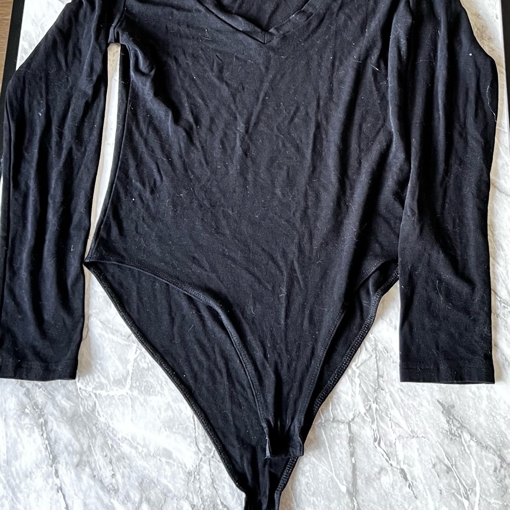 Black Long Sleeve Bodysuit